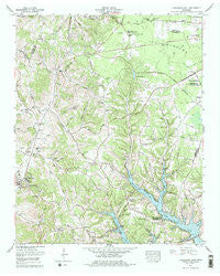 Lynchburg East Tennessee Historical topographic map, 1:24000 scale, 7.5 X 7.5 Minute, Year 1978