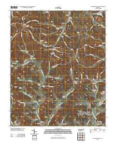 Lynchburg West Tennessee Historical topographic map, 1:24000 scale, 7.5 X 7.5 Minute, Year 2010