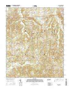 Macon Tennessee Current topographic map, 1:24000 scale, 7.5 X 7.5 Minute, Year 2016