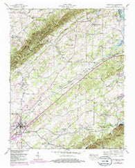 Madisonville Tennessee Historical topographic map, 1:24000 scale, 7.5 X 7.5 Minute, Year 1940
