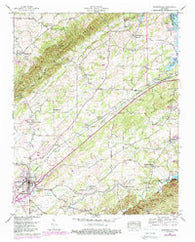 Madisonville Tennessee Historical topographic map, 1:24000 scale, 7.5 X 7.5 Minute, Year 1940