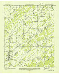 Madisonville Tennessee Historical topographic map, 1:24000 scale, 7.5 X 7.5 Minute, Year 1936