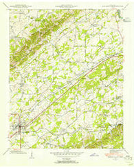 Madisonville Tennessee Historical topographic map, 1:24000 scale, 7.5 X 7.5 Minute, Year 1940