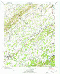 Madisonville Tennessee Historical topographic map, 1:24000 scale, 7.5 X 7.5 Minute, Year 1940