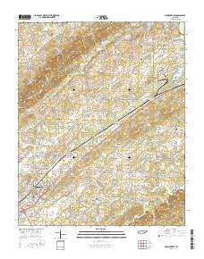 Madisonville Tennessee Current topographic map, 1:24000 scale, 7.5 X 7.5 Minute, Year 2016