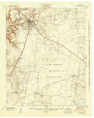 Manchester Tennessee Historical topographic map, 1:24000 scale, 7.5 X 7.5 Minute, Year 1941