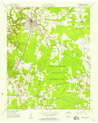Manchester Tennessee Historical topographic map, 1:24000 scale, 7.5 X 7.5 Minute, Year 1941