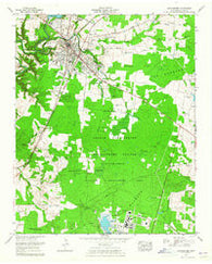 Manchester Tennessee Historical topographic map, 1:24000 scale, 7.5 X 7.5 Minute, Year 1963