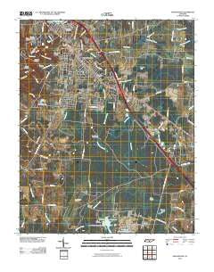 Manchester Tennessee Historical topographic map, 1:24000 scale, 7.5 X 7.5 Minute, Year 2010