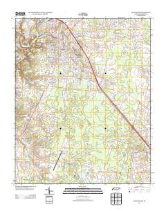 Manchester Tennessee Historical topographic map, 1:24000 scale, 7.5 X 7.5 Minute, Year 2013