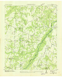 Manleyville Tennessee Historical topographic map, 1:24000 scale, 7.5 X 7.5 Minute, Year 1936