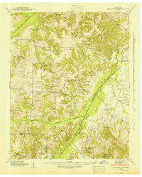 Manleyville Tennessee Historical topographic map, 1:24000 scale, 7.5 X 7.5 Minute, Year 1941