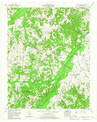 Manleyville Tennessee Historical topographic map, 1:24000 scale, 7.5 X 7.5 Minute, Year 1965