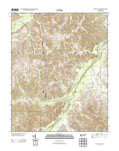 Manleyville Tennessee Historical topographic map, 1:24000 scale, 7.5 X 7.5 Minute, Year 2013