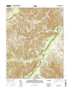 Manleyville Tennessee Current topographic map, 1:24000 scale, 7.5 X 7.5 Minute, Year 2016