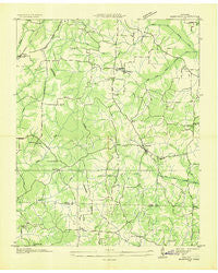 Mansfield Tennessee Historical topographic map, 1:24000 scale, 7.5 X 7.5 Minute, Year 1936
