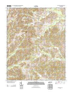 Mansfield Tennessee Historical topographic map, 1:24000 scale, 7.5 X 7.5 Minute, Year 2013