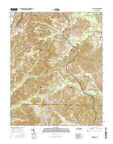 Mansfield Tennessee Current topographic map, 1:24000 scale, 7.5 X 7.5 Minute, Year 2016