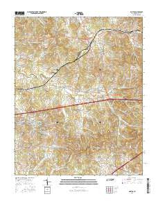 Martha Tennessee Current topographic map, 1:24000 scale, 7.5 X 7.5 Minute, Year 2016