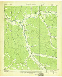 Martins Mills Tennessee Historical topographic map, 1:24000 scale, 7.5 X 7.5 Minute, Year 1936