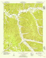Martins Mills Tennessee Historical topographic map, 1:24000 scale, 7.5 X 7.5 Minute, Year 1950