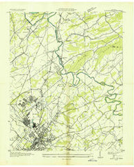 Maryville Tennessee Historical topographic map, 1:24000 scale, 7.5 X 7.5 Minute, Year 1935