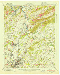 Maryville Tennessee Historical topographic map, 1:24000 scale, 7.5 X 7.5 Minute, Year 1941