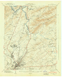 Maryville Tennessee Historical topographic map, 1:24000 scale, 7.5 X 7.5 Minute, Year 1941