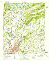 Maryville Tennessee Historical topographic map, 1:24000 scale, 7.5 X 7.5 Minute, Year 1953