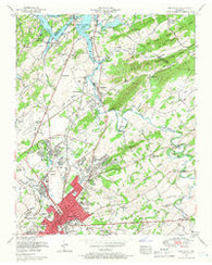 Maryville Tennessee Historical topographic map, 1:24000 scale, 7.5 X 7.5 Minute, Year 1953