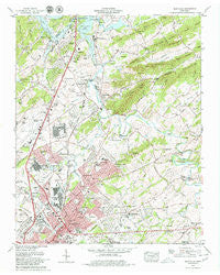 Maryville Tennessee Historical topographic map, 1:24000 scale, 7.5 X 7.5 Minute, Year 1979