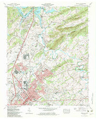 Maryville Tennessee Historical topographic map, 1:24000 scale, 7.5 X 7.5 Minute, Year 1979