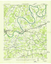 Mascot Tennessee Historical topographic map, 1:24000 scale, 7.5 X 7.5 Minute, Year 1935