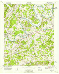 Mascot Tennessee Historical topographic map, 1:24000 scale, 7.5 X 7.5 Minute, Year 1953