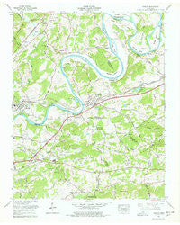 Mascot Tennessee Historical topographic map, 1:24000 scale, 7.5 X 7.5 Minute, Year 1966