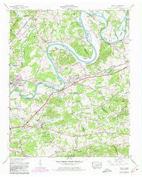 Mascot Tennessee Historical topographic map, 1:24000 scale, 7.5 X 7.5 Minute, Year 1966