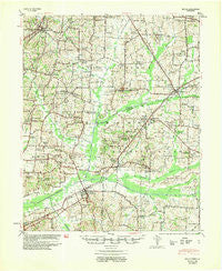 Mason Tennessee Historical topographic map, 1:62500 scale, 15 X 15 Minute, Year 1954
