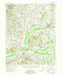 Mason Tennessee Historical topographic map, 1:62500 scale, 15 X 15 Minute, Year 1969