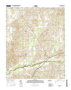 Mason Tennessee Current topographic map, 1:24000 scale, 7.5 X 7.5 Minute, Year 2016