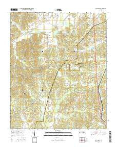 Masseyville Tennessee Current topographic map, 1:24000 scale, 7.5 X 7.5 Minute, Year 2016