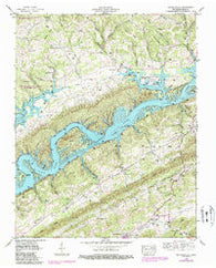 Maynardville Tennessee Historical topographic map, 1:24000 scale, 7.5 X 7.5 Minute, Year 1952