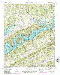 Maynardville Tennessee Historical topographic map, 1:24000 scale, 7.5 X 7.5 Minute, Year 1952