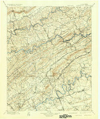 Maynardville Tennessee Historical topographic map, 1:125000 scale, 30 X 30 Minute, Year 1900
