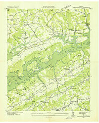 Maynardville Tennessee Historical topographic map, 1:24000 scale, 7.5 X 7.5 Minute, Year 1936