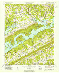 Maynardville Tennessee Historical topographic map, 1:24000 scale, 7.5 X 7.5 Minute, Year 1952