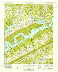 Maynardville Tennessee Historical topographic map, 1:24000 scale, 7.5 X 7.5 Minute, Year 1952