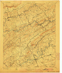 Maynardville Tennessee Historical topographic map, 1:125000 scale, 30 X 30 Minute, Year 1900