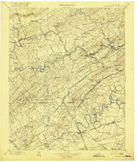 Maynardville Tennessee Historical topographic map, 1:125000 scale, 30 X 30 Minute, Year 1900