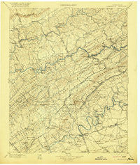 Maynardville Tennessee Historical topographic map, 1:125000 scale, 30 X 30 Minute, Year 1900