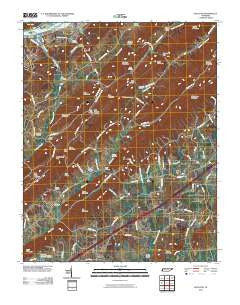 McCloud Tennessee Historical topographic map, 1:24000 scale, 7.5 X 7.5 Minute, Year 2010